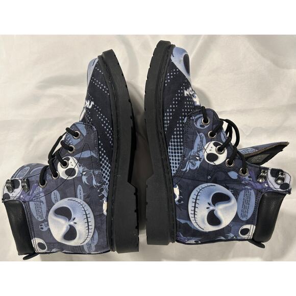 Jack Skellington Combat Style Boots Y2K Nightmare Before Christmas Sz: 9 - Picture 5 of 7